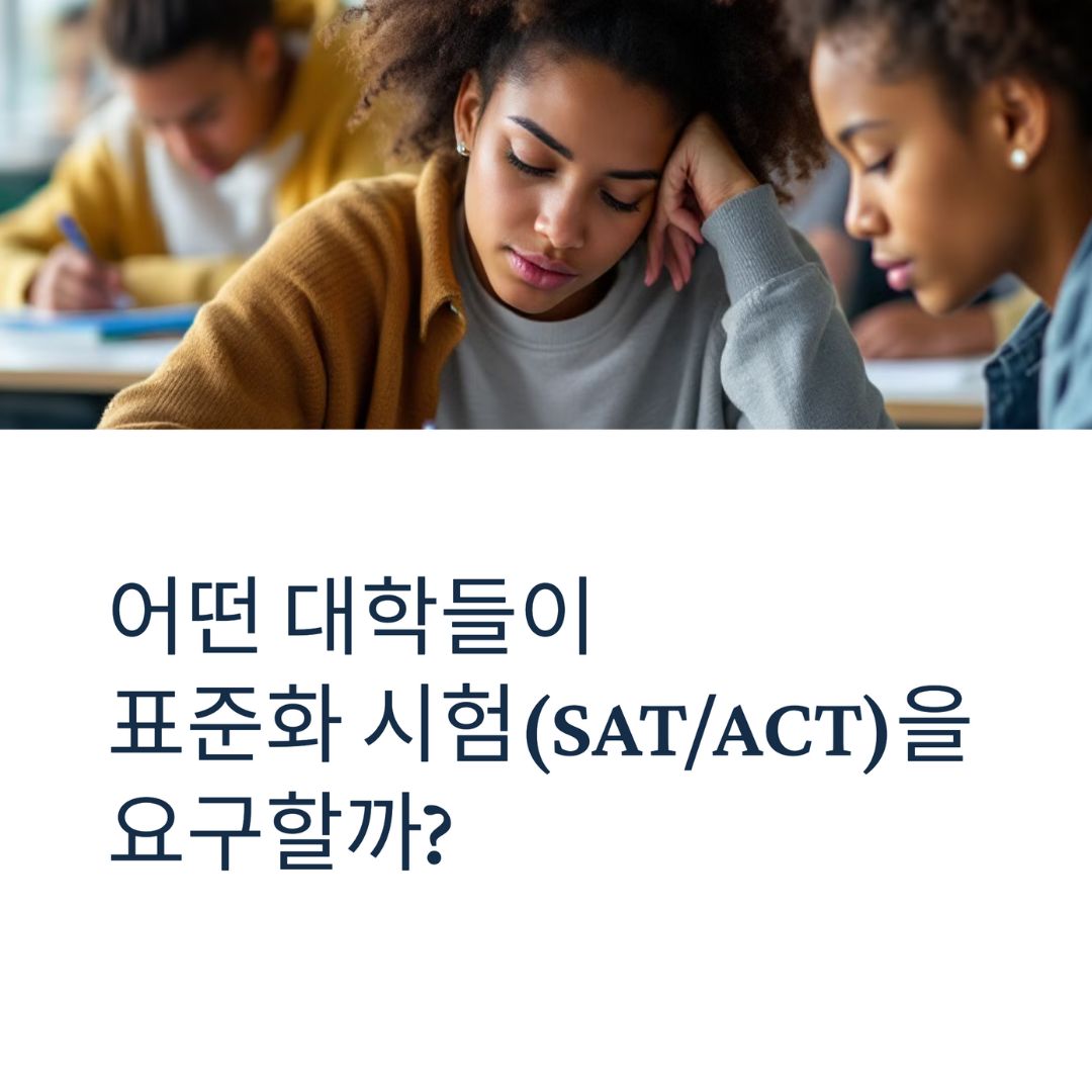 어떤 대학들이 표준화 시험을 요구할까?