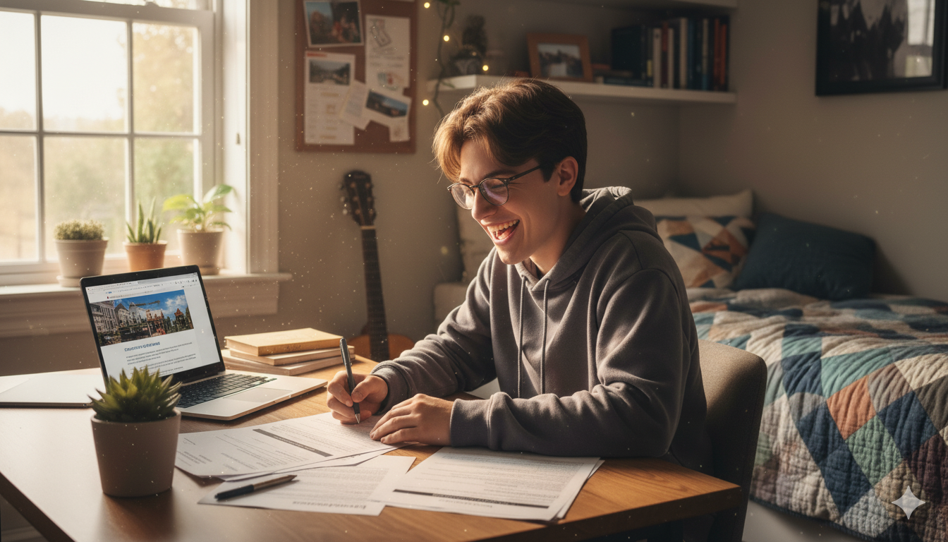 checklist for college application.